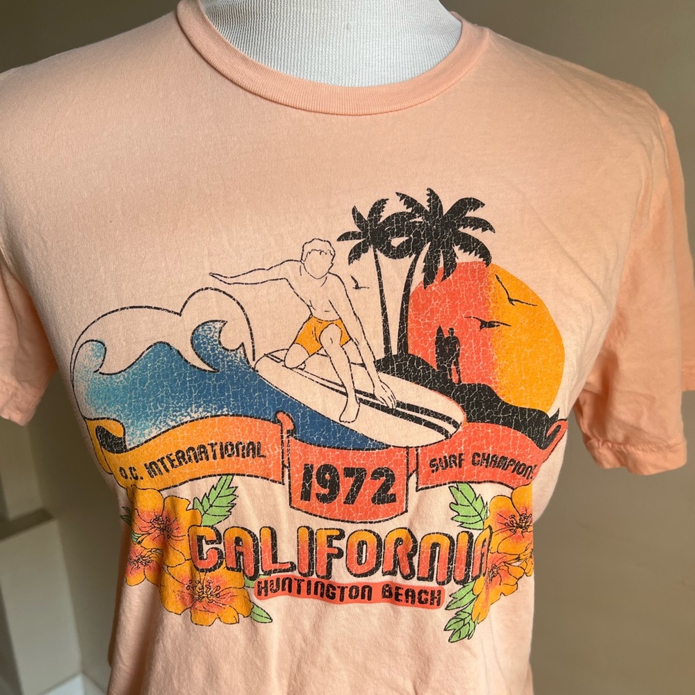 Midnight Rider Anthropologie Huntington Beach California Graphic Tee